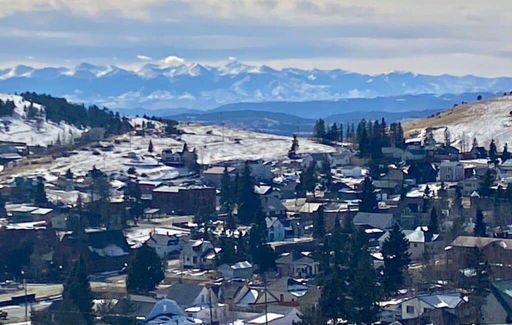 the view over Cripple Creek, high stakes leafery