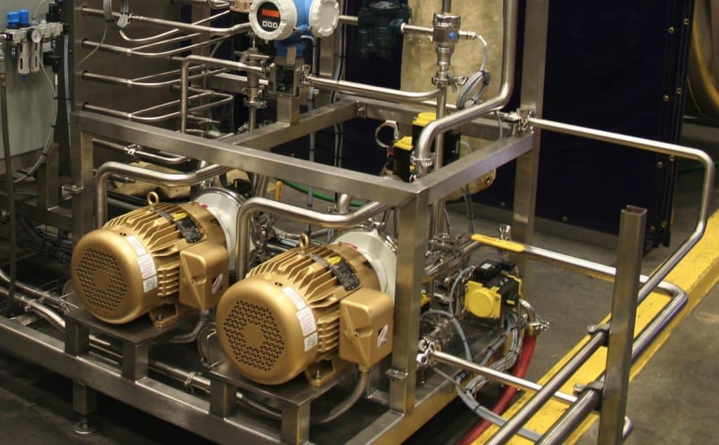 Perfectly paired with industrial pumps, stainless steel conduit raceways provide safe, sanitary electrical routing in cannabis facilities.