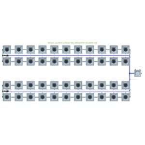 Alien Hydroponics RDWC - 44 Pot 4 Row