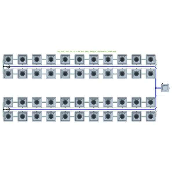 Alien Hydroponics RDWC – 44 Pot 4 Row