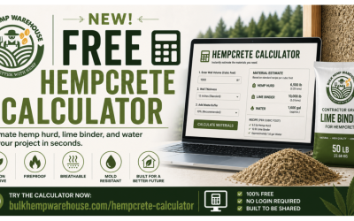 Bulk Hemp Warehouse Releases Free Hempcrete Calculator to Help Builders Estimate Materials in Seconds