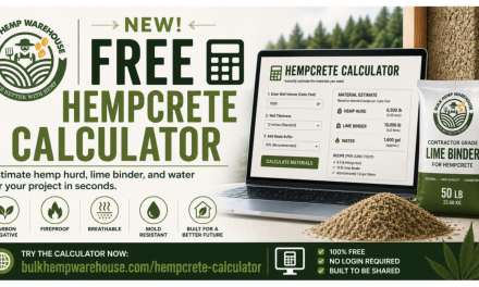 Bulk Hemp Warehouse Releases Free Hempcrete Calculator to Help Builders Estimate Materials in Seconds